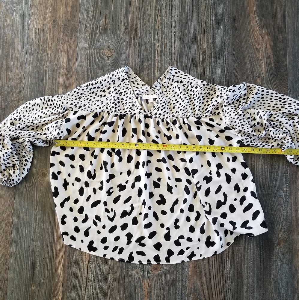 Dalmatian spot print shirt